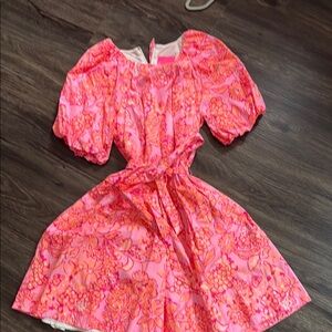 Floral Pink and Orange Dress Lilly Pulitzer. I wore one time for Easter